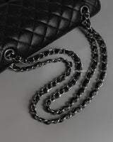 Classic Flap Medium | Black Caviar Silver Hardware