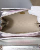 Flap Bag Gradient Pink Lambskin Light Gold Hardware