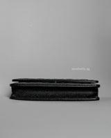 Wallet On Chain Black Caviar Gold Hardware