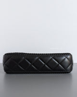 Chanel Clutch on Chain in Black Mesh 25S | Lambskin Light Gold Hardware-details