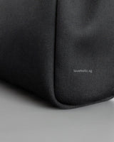 Hermes Herbag 31 | Noir / Noir Canvas Palladium Hardware-details