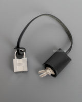 Hermes Herbag 31 | Noir / Noir Canvas Palladium Hardware-details