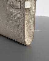 Hermes Kelly To Go Craie Epsom Gold Hardware-details