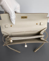Hermes Kelly To Go Craie Epsom Gold Hardware-details