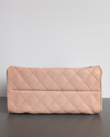  Chanel 25 Small | 26P Pink Caviar Brushed Gold Hardware-details
