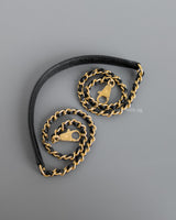 Chanel Coco Handle Small | Black Caviar Brushed Gold Hardware-details