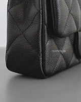 Chanel Mini Rectangle 23P Black Sweet Heart Crush  Caviar Brushed Gold Hardware-details