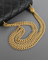 Chanel Mini Rectangle 23P Black Sweet Heart Crush  Caviar Brushed Gold Hardware-details