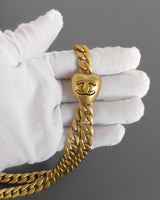 Chanel Mini Rectangle 23P Black Sweet Heart Crush  Caviar Brushed Gold Hardware-details