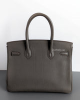 Hermes Birkin Retourne 30 | Etain Togo Gold Hardware-back