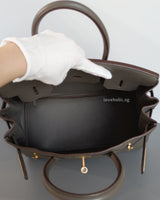 Hermes Birkin Retourne 30 | Etain Togo Gold Hardware-details