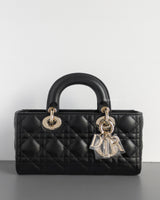 Dior Lady D-Joy Small | Black Lambskin Light Gold Hardware-front1