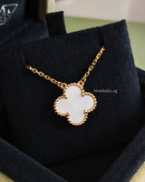 Van Cleef & Arpels VCA Vintage Alhambra Necklace Mother of Pearl 18K Gold-front