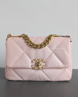Chanel Chanel 19 Small | 22S Light Pink Lambskin Multicolored Hardware-front1