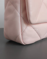 Chanel Chanel 19 Small | 22S Light Pink Lambskin Multicolored Hardware-details