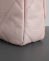 Chanel Chanel 19 Small | 22S Light Pink Lambskin Multicolored Hardware-details