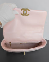 Chanel Chanel 19 Small | 22S Light Pink Lambskin Multicolored Hardware-details