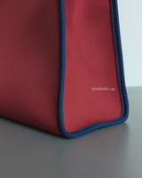 Hermes Herbag 31 Tilt Toile Officier/ Vache Hunter | Ruby/ Malta Blue Palladium Hardware-details