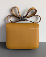 Hermes Constance Mini 18  | 2S Sesame  Epsom Gold Hardware-back