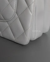 Chanel Trendy CC 20P Grey Lambskin Light Gold Hardware-details