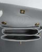 Chanel Trendy CC 20P Grey Lambskin Light Gold Hardware-details