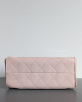 Chanel 25 Mini | 26C Light Pink Caviar Brushed Gold Hardware