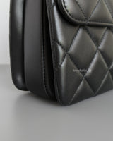 Trendy CC Medium | Black Lambskin Light Gold Hardware