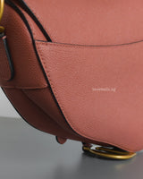 Saddle Medium | Dusty Rose Calfskin Brushed Gold Hardware