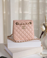 Bucket Bag Mini | 24C Light Pink Caviar Light Gold Hardware