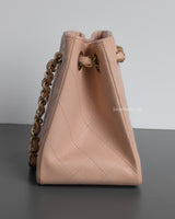 Bucket Bag Mini | 24C Light Pink Caviar Light Gold Hardware