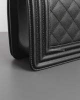 Boy Small | Black Caviar Ruthenium Hardware