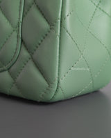 Chanel Mini Rectangle 21C Light Green Lambskin Light Gold Hardware-details