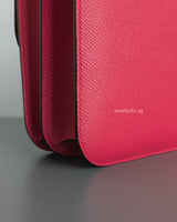 Hermes Constance 24 | Rose Extreme Epsom Palladium Hardware-details