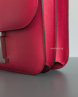 Hermes Constance 24 | Rose Extreme Epsom Palladium Hardware-details