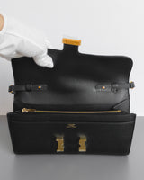 Hermes Constance To Go | Black Epsom Gold Hardware-details
