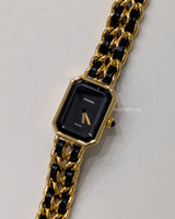 Chanel Vintage Premiere Watch 1987 Size M | 24K Gold Hardware-model