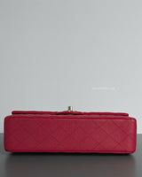 Chanel Classic Flap Medium | 20S Dark Pink Caviar Gold Hardware-details
