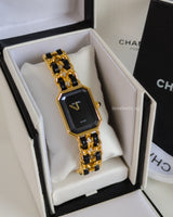 Chanel Vintage Premiere Watch 1987 Size L | 24K Gold Hardware-back