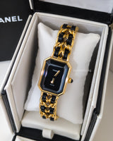 Chanel Vintage Premiere Watch 1987 Size S | 24K Gold Hardware-front