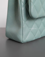 Classic Flap Small | 20C Tiffany Blue Caviar Light Gold Hardware