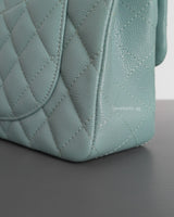 Classic Flap Small | 20C Tiffany Blue Caviar Light Gold Hardware