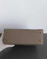 Hermes Kelly Sellier 25 | 81 Gris Tourterelle Epsom Gold Hardware-details