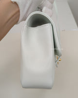 Chanel Small Preppy Coco | 26S Light Blue Caviar Brushed Gold Hardware-side