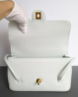 Chanel Small Preppy Coco | 26S Light Blue Caviar Brushed Gold Hardware-details