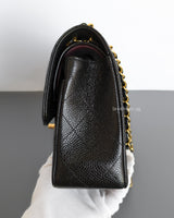 Chanel Classic Flap Small | Black Caviar Gold Hardware-details
