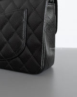 Chanel Classic Flap Small | Black Caviar Gold Hardware-details