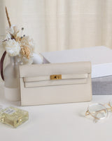 Hermes Kelly To Go Craie Epsom Gold Hardware-front
