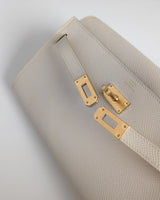 Hermes Kelly To Go Craie Epsom Gold Hardware-details