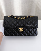 Chanel Classic Flap Small | Black Caviar Gold Hardware-front1