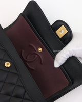 Chanel Classic Flap Small | Black Caviar Gold Hardware-details